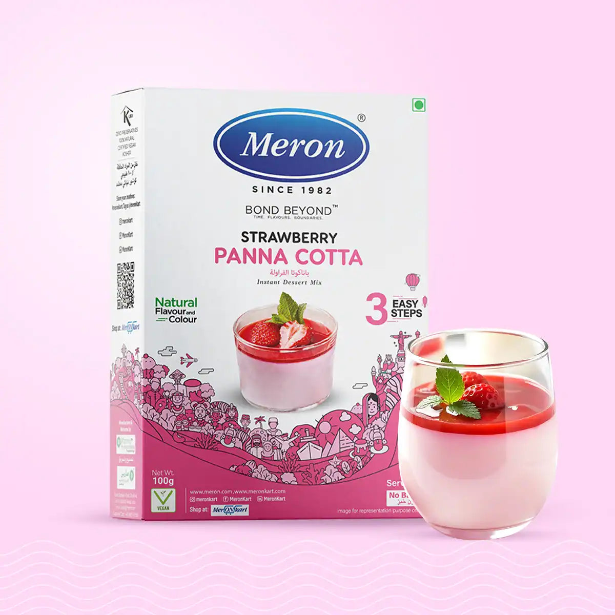 Strawberry Pannacotta - 100 gm