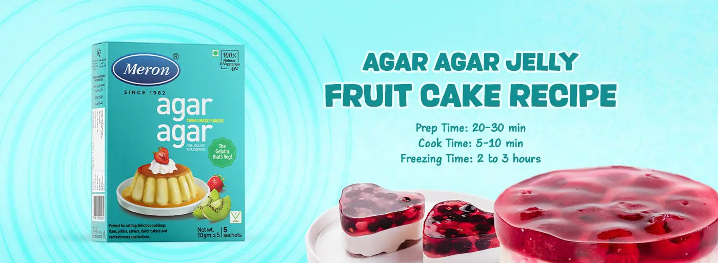 Agar Agar Jelly Fruit Cake Recipe
