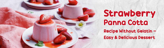 Strawberry Panna Cotta Recipe Without Gelatin - Easy & Delicious Dessert - MeronKart