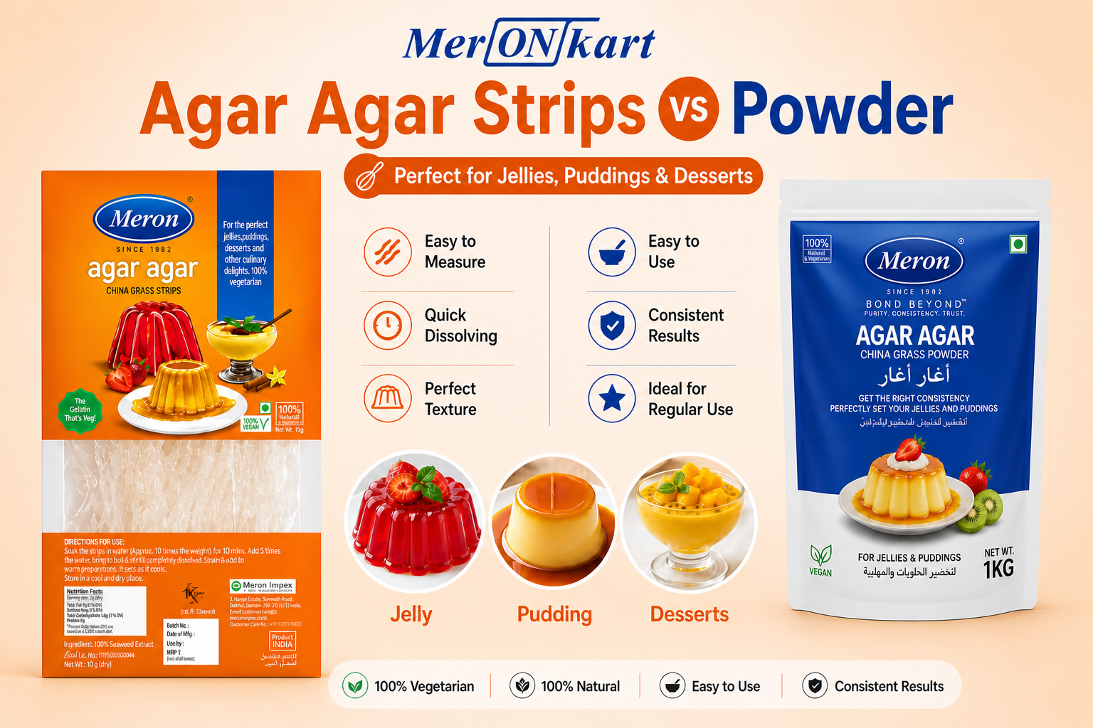 Agar Agar Strips vs Powder