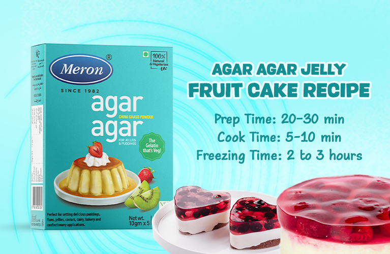 Agar Agar Jelly Fruit Cake Recipe