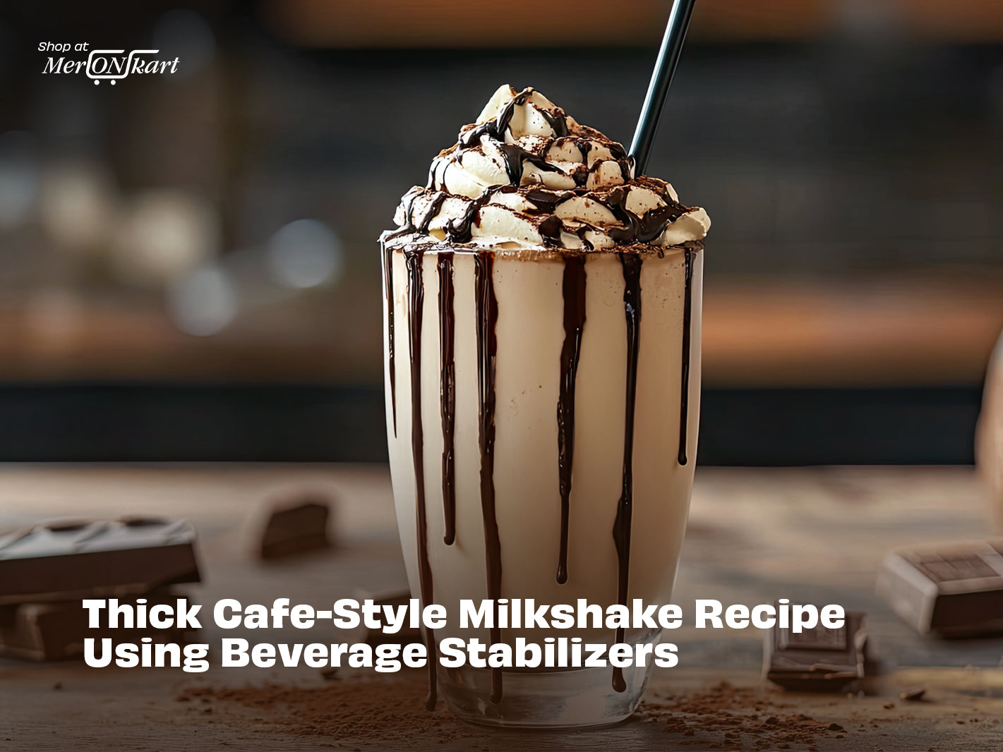 Thick Cafe-Style Milkshake Recipe Using Beverage Stabilizers