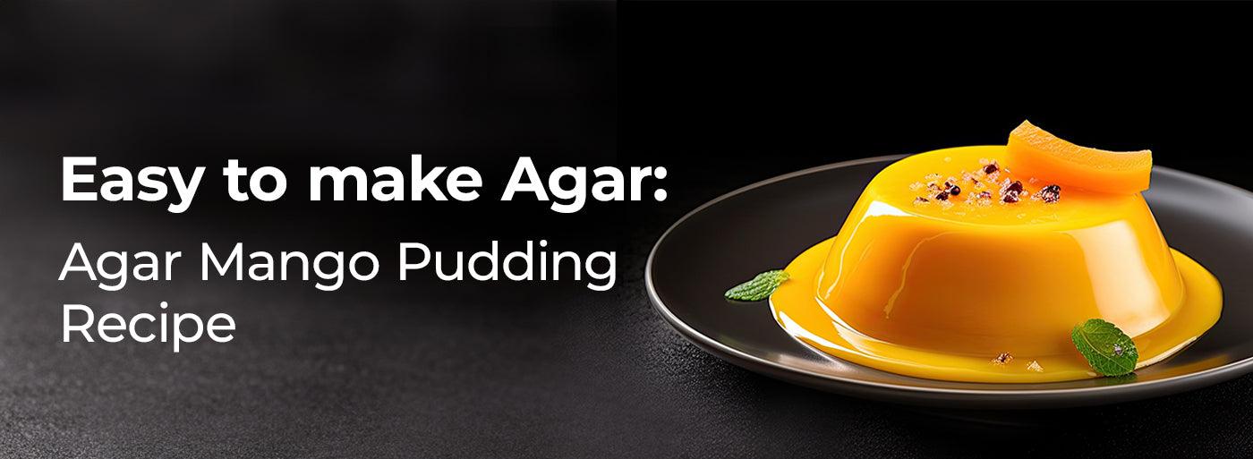 Easy to make Agar-Agar Mango Pudding Recipe