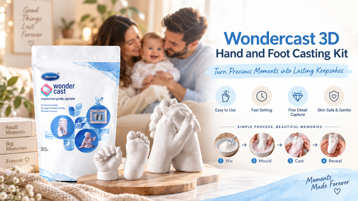 Wondercast 3D Hand and Foot Casting Kit: Turn Precious Moments into Lasting Keepsakes
