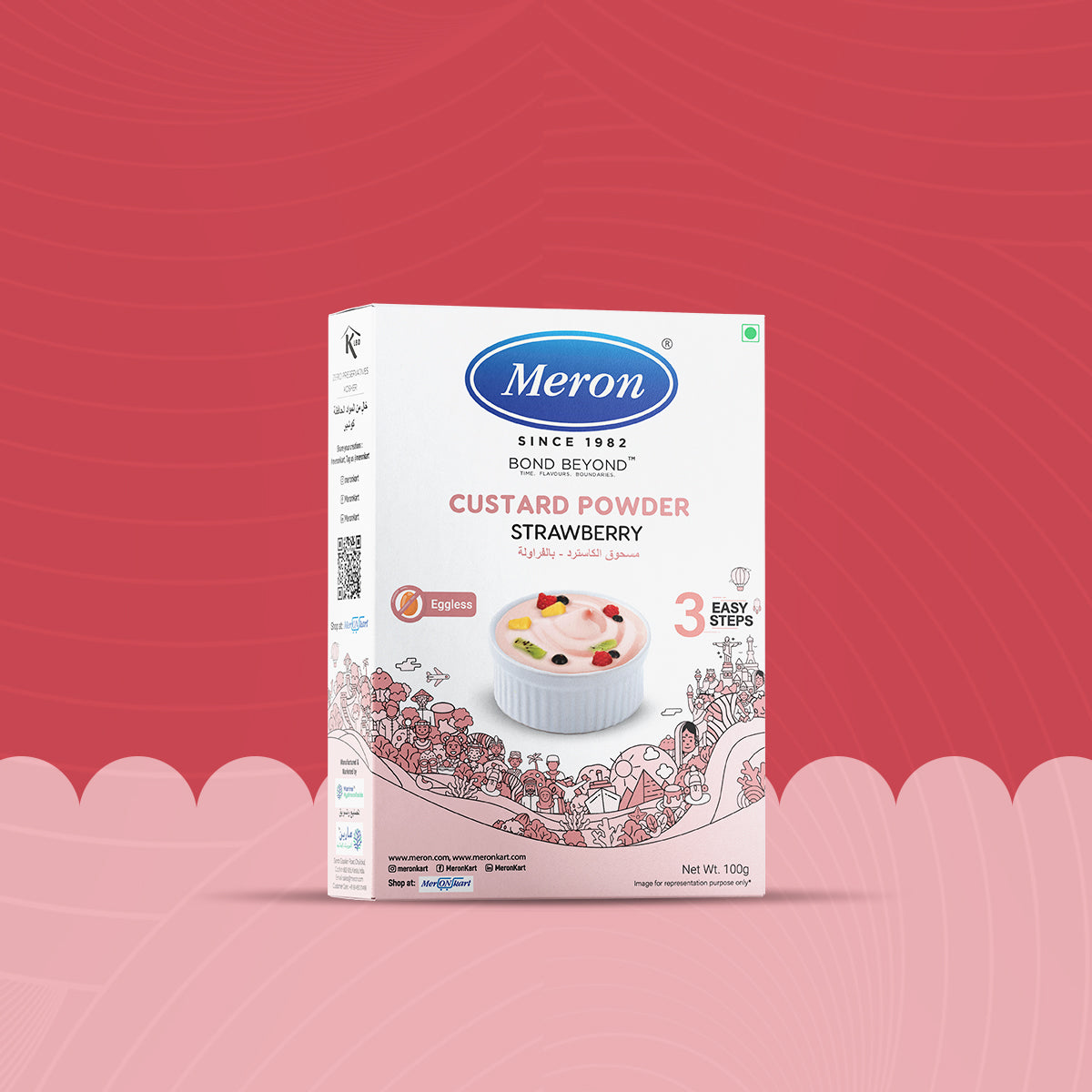 Custard Powder Strawberry -Natural