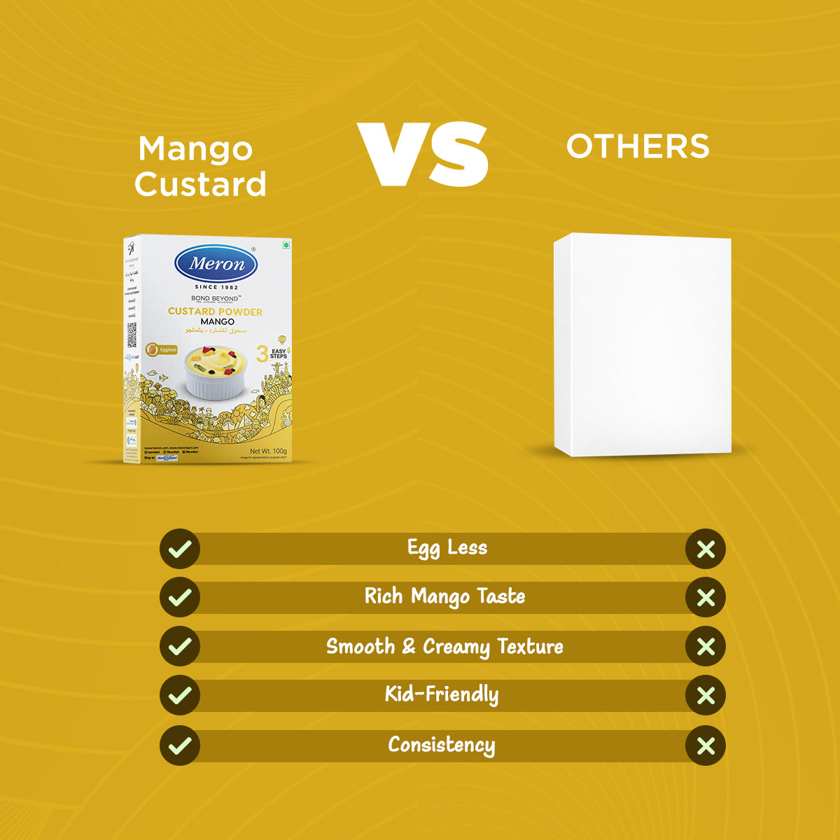 Custard Powder Mango -Natural