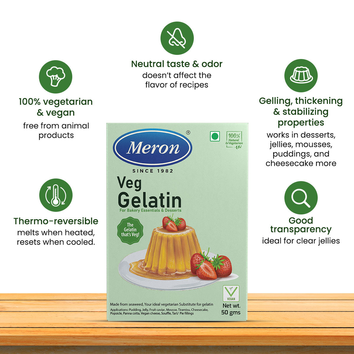 Veg Gelatin - 50 gm