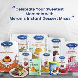 Meron’s Instant Dessert Mix Combos | Tiramisu | Chocolate Pudding | Vanilla Panna Cotta | Natural Flavour & Colour | Preservative-Free | Vegan - MeronKart