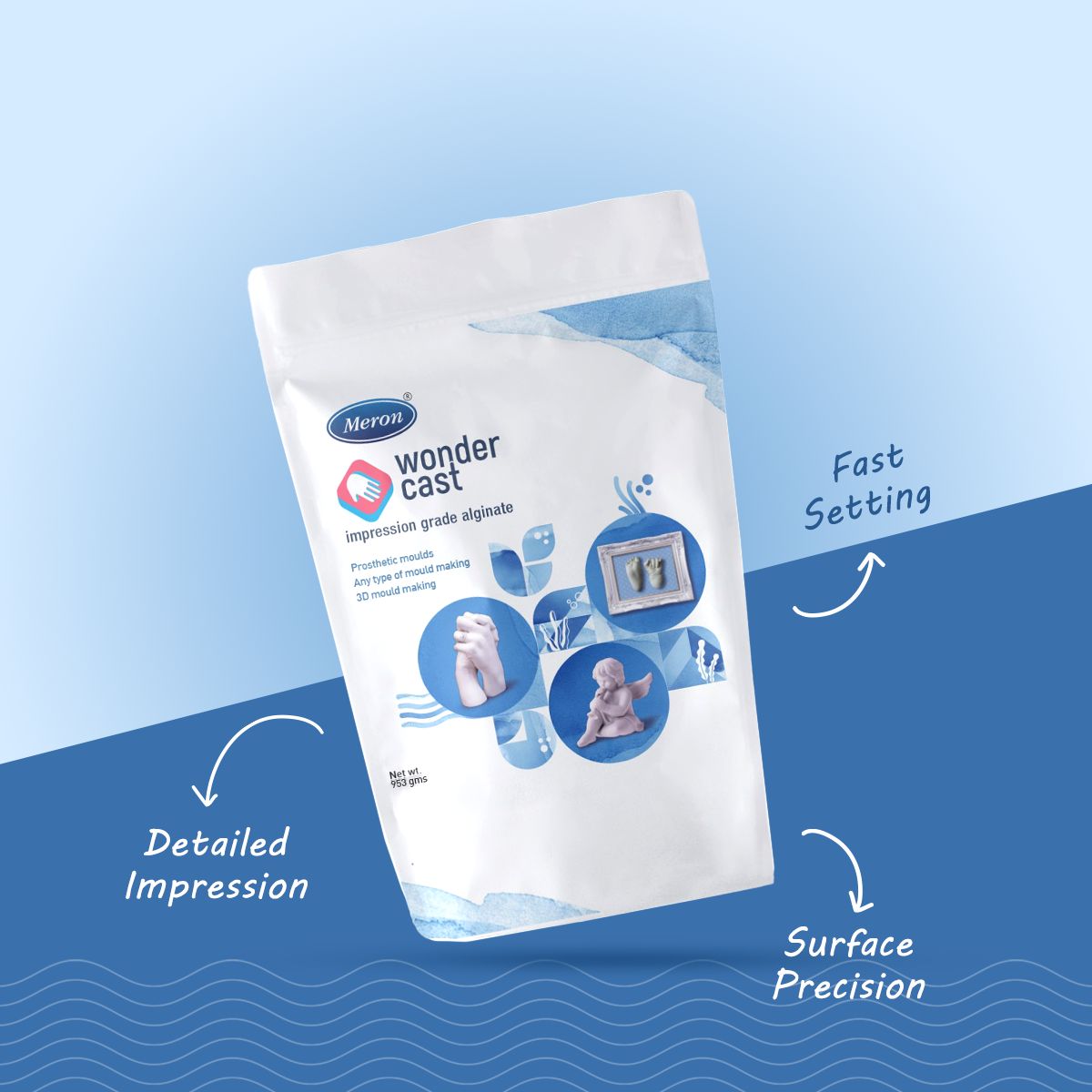Wondercast Impression Grade Alginate - 953 gm