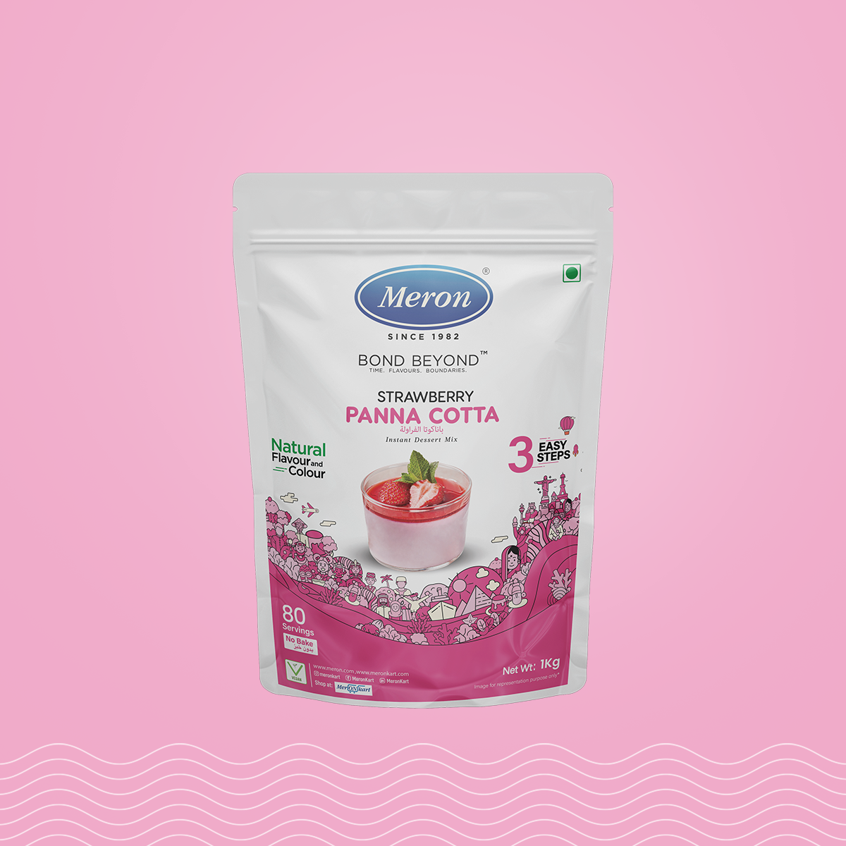 Strawberry Pannacotta - 1 Kg