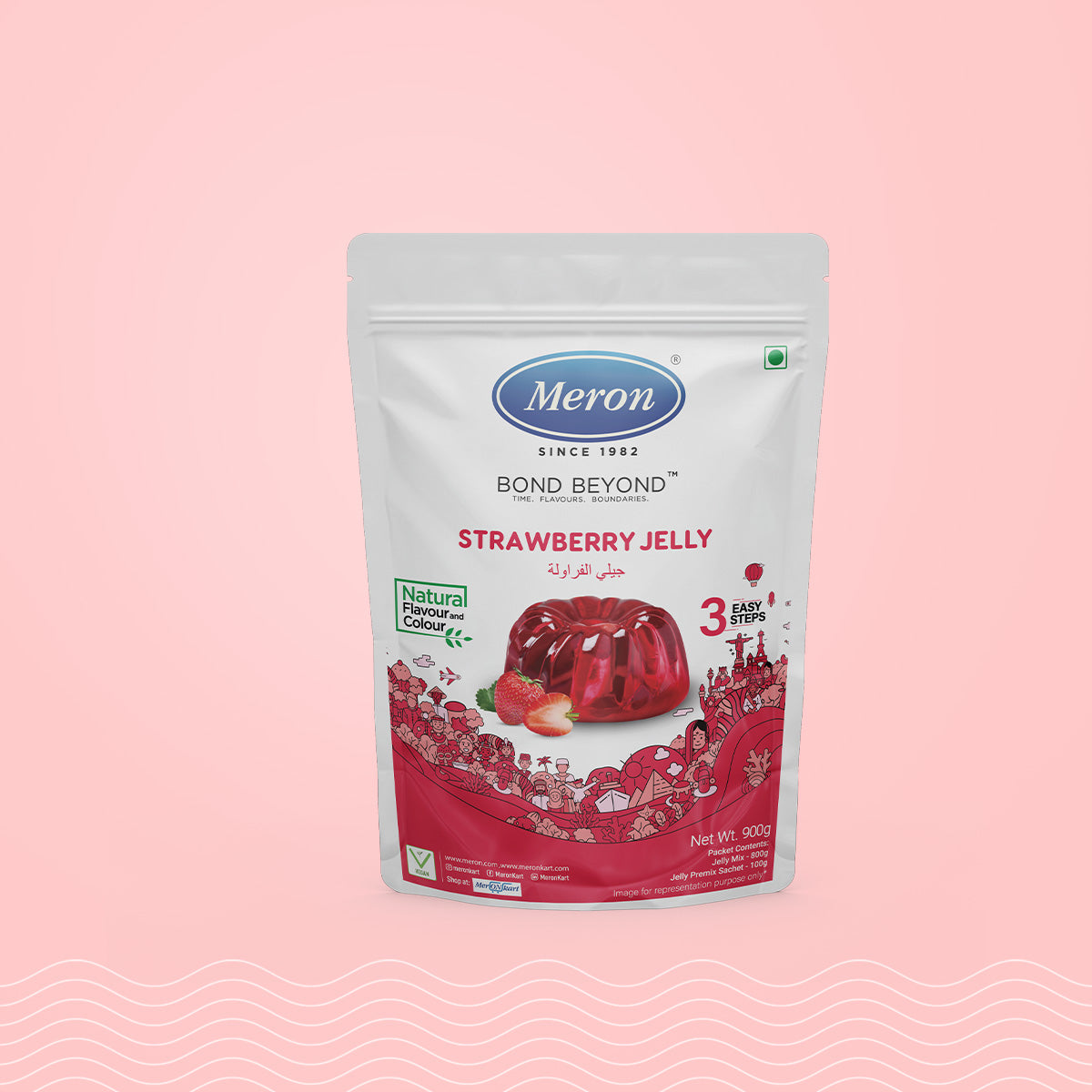 Strawberry Jelly Natural - 900 gm