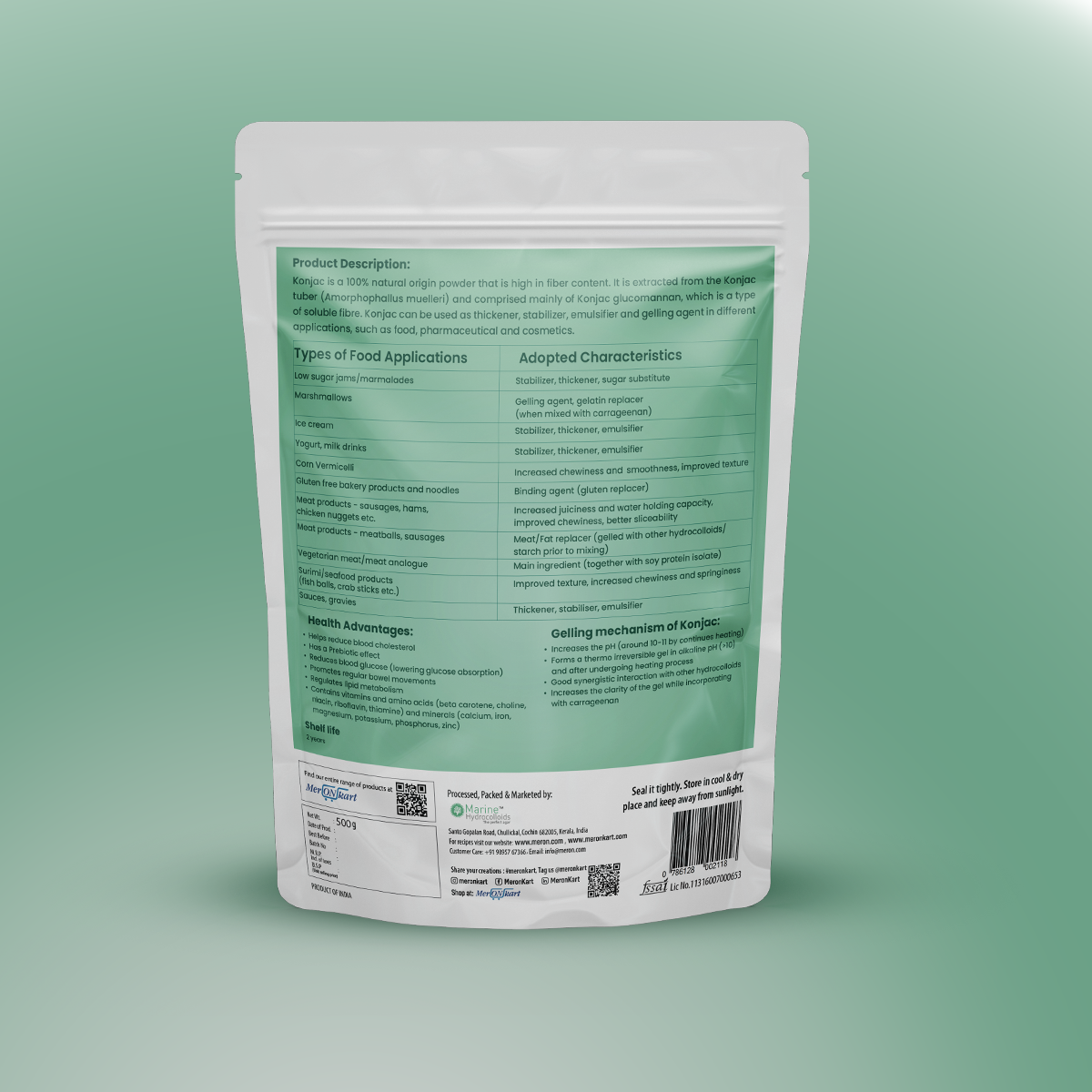 Refined Konjac - 500 gm