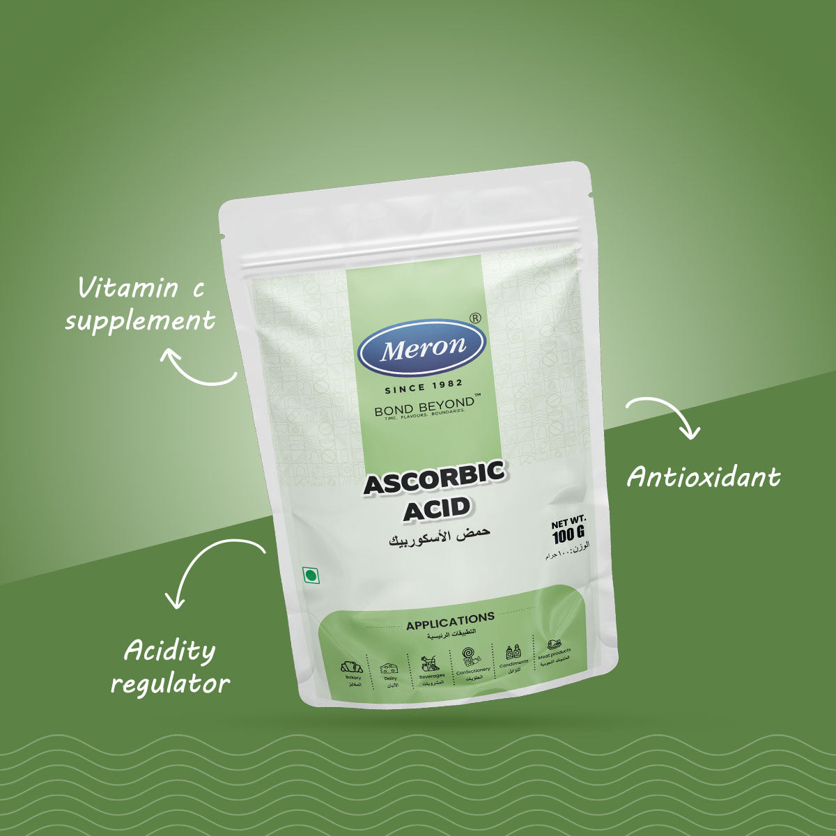 Meron Ascorbic Acid (Vitamin C) Powder – 100g