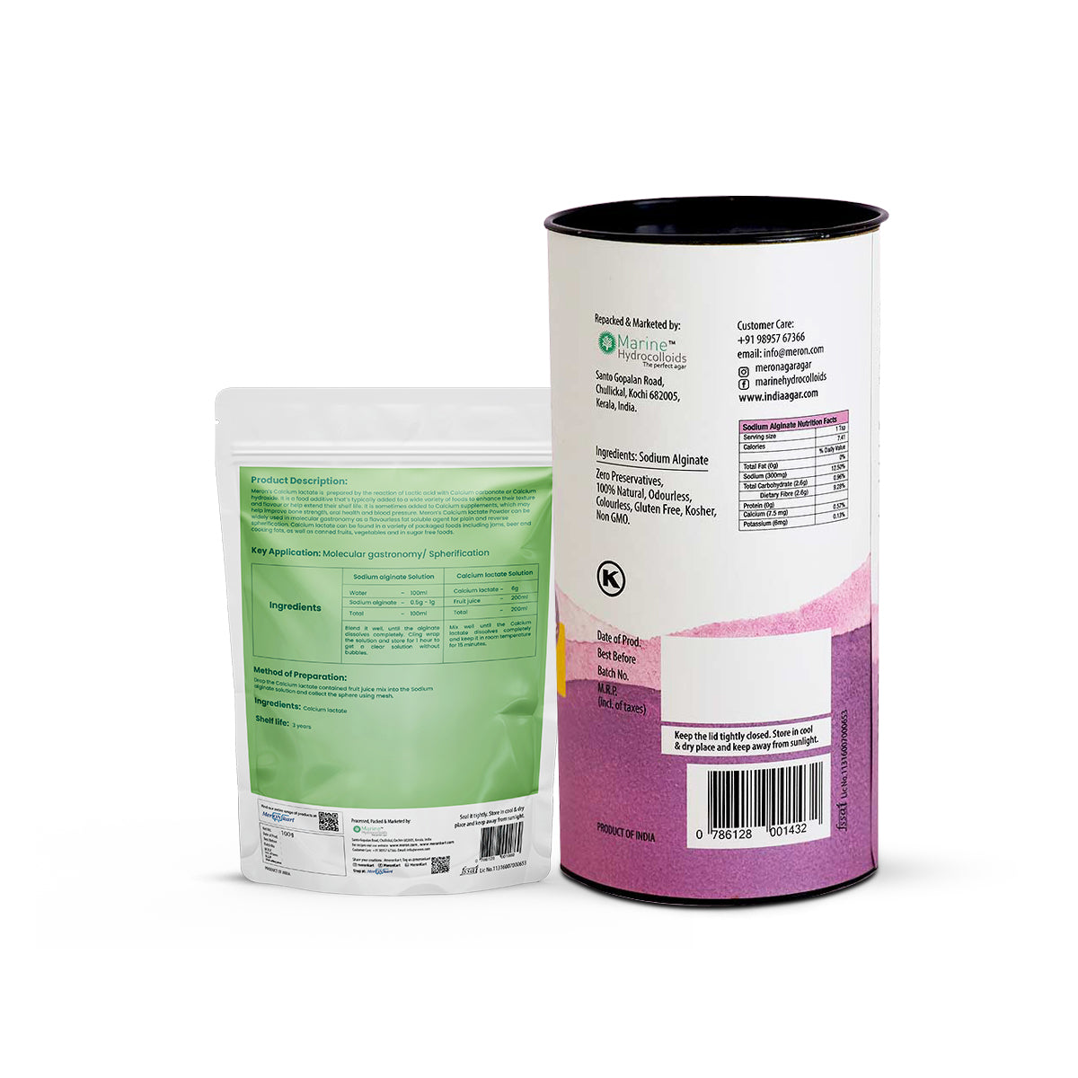 Calcium Lactate and Sodium Alginate Combo