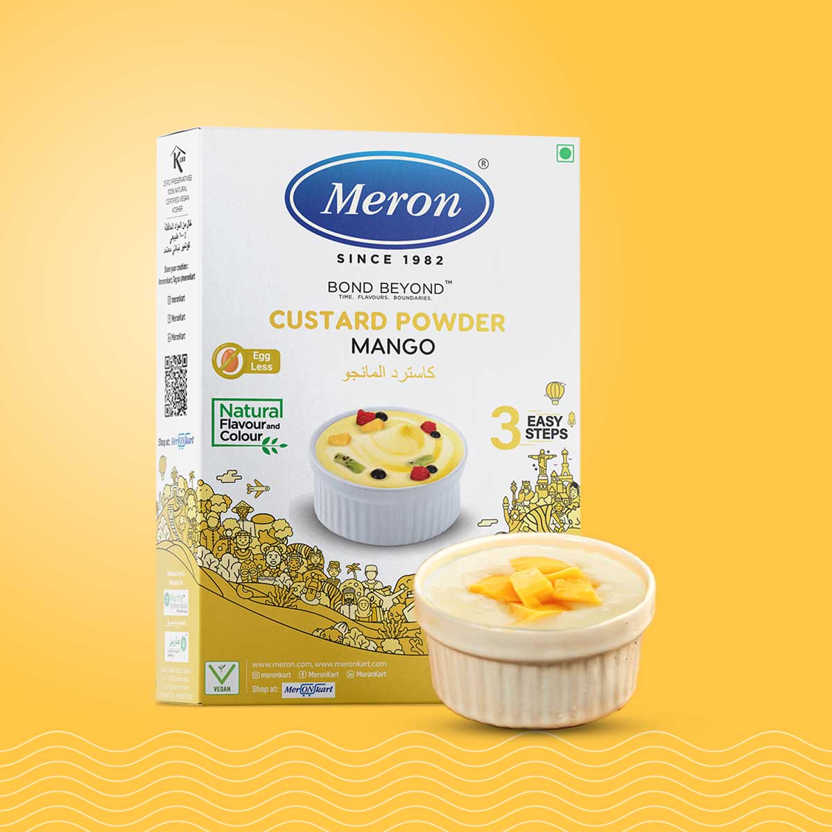 Custard Powder Mango -Natural - 100 gm