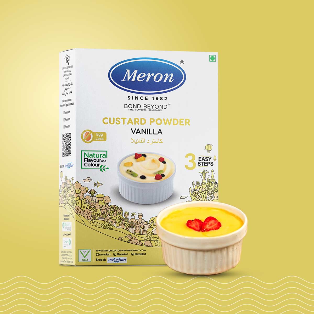 Custard Powder Mango -Natural - 100 gm