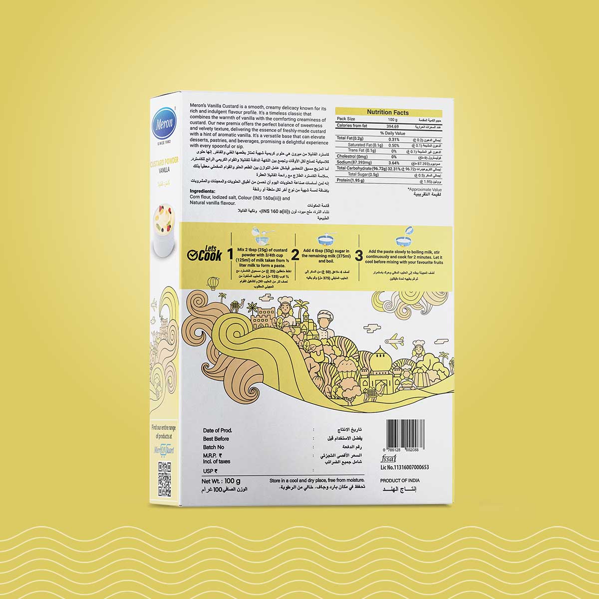 Custard Powder Vanilla- Natural - 100 gm