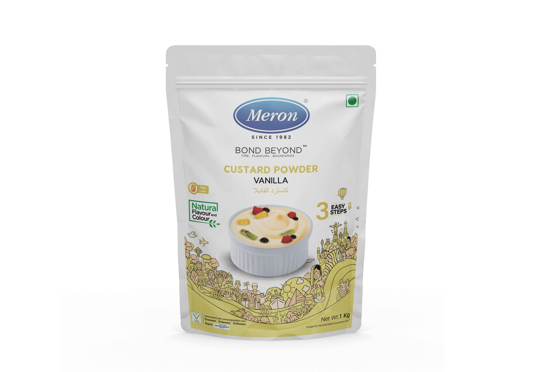 Custard Powder Vanilla - Natural - 1000 gm - MeronKart