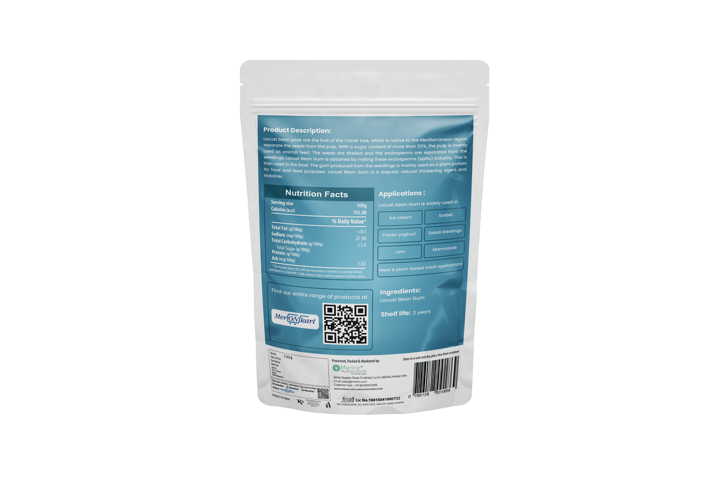 Meron LBG / Carob Gum Powder – Premium Food-Grade Stabilizer | 100g