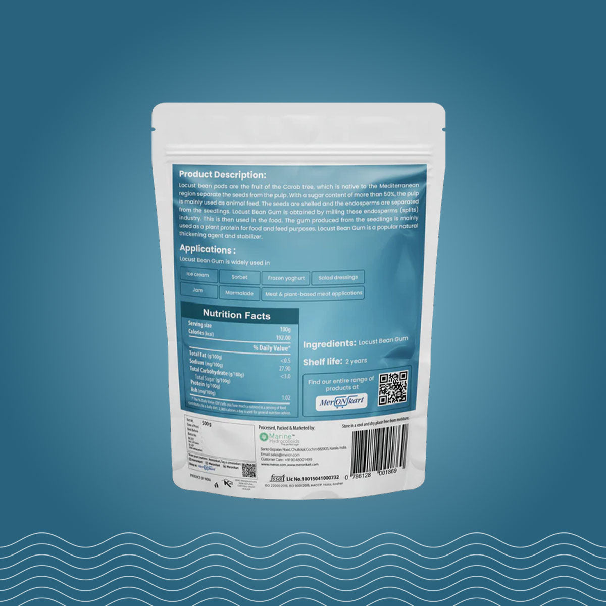 Meron LBG / Carob Gum Powder – Premium Food-Grade Stabilizer | 500g