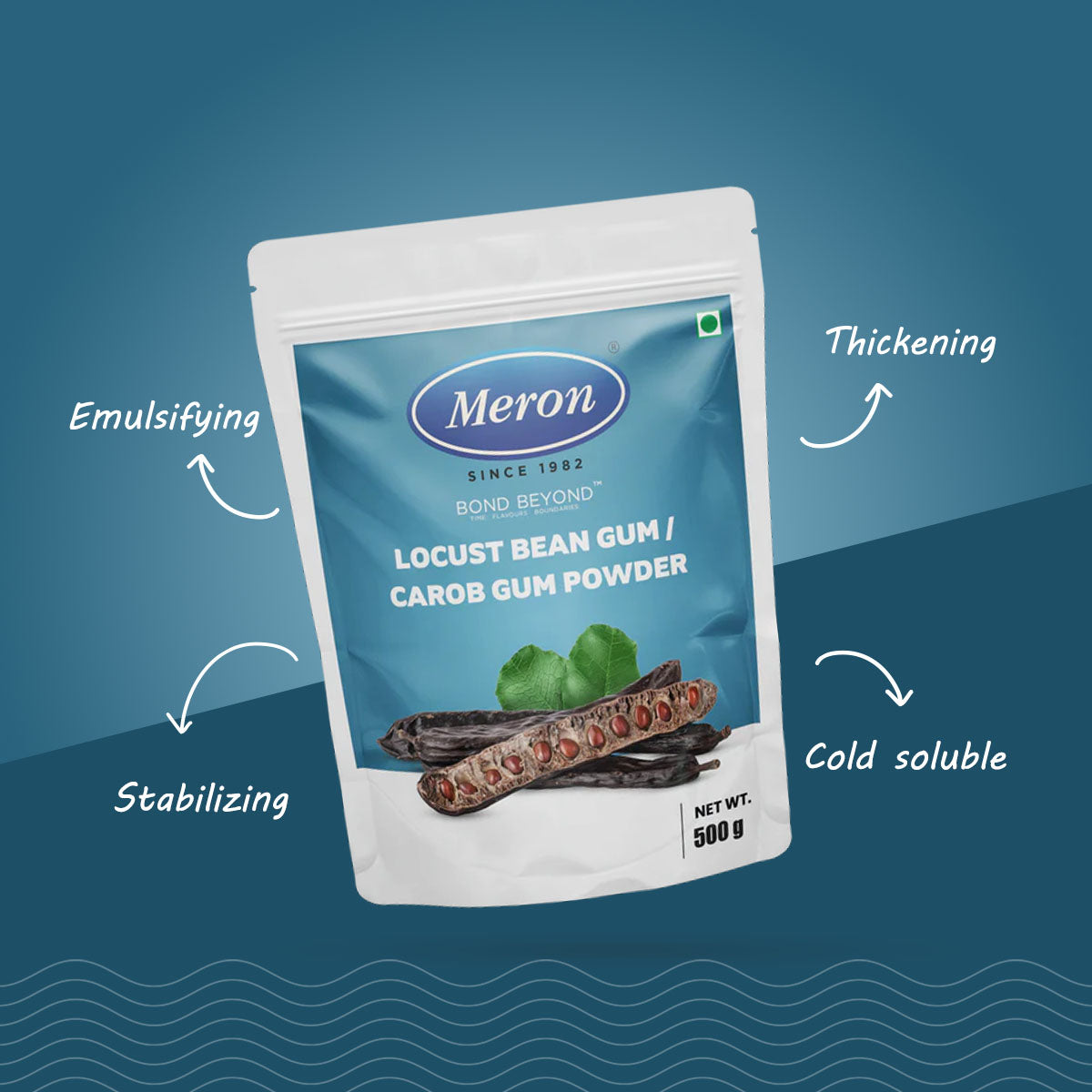 Meron LBG / Carob Gum Powder – Premium Food-Grade Stabilizer | 500g