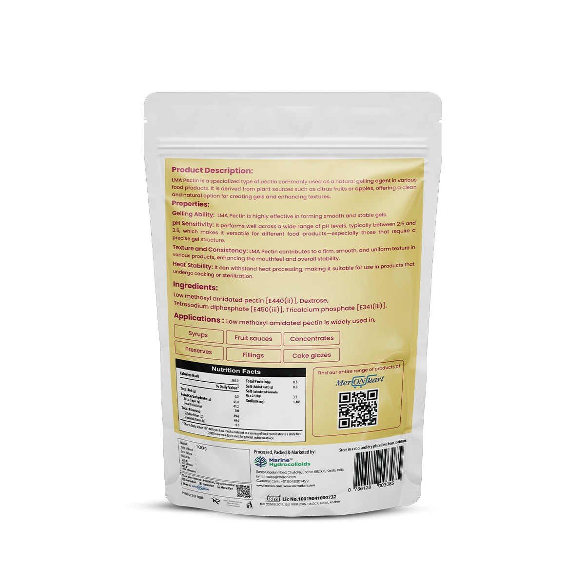 Low methoxyl amidated pectin