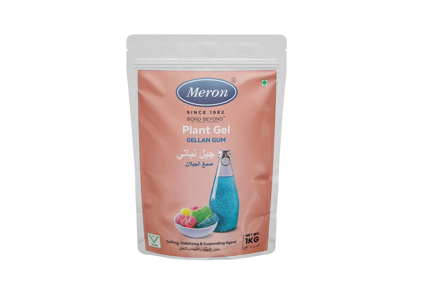 Meron Plant Gel (Gellan Gum) – Premium Food Stabilizer & Thickener | 500g