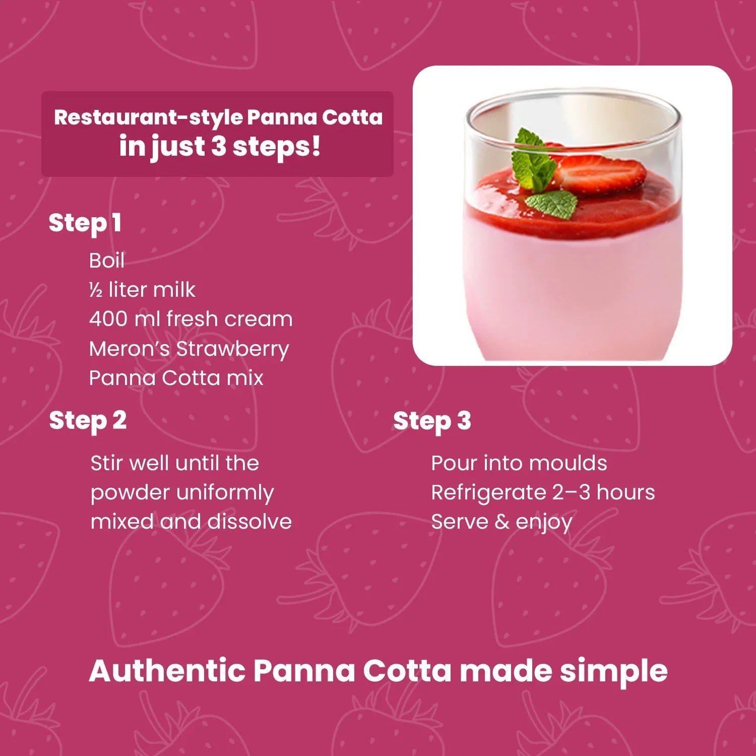 Strawberry Pannacotta