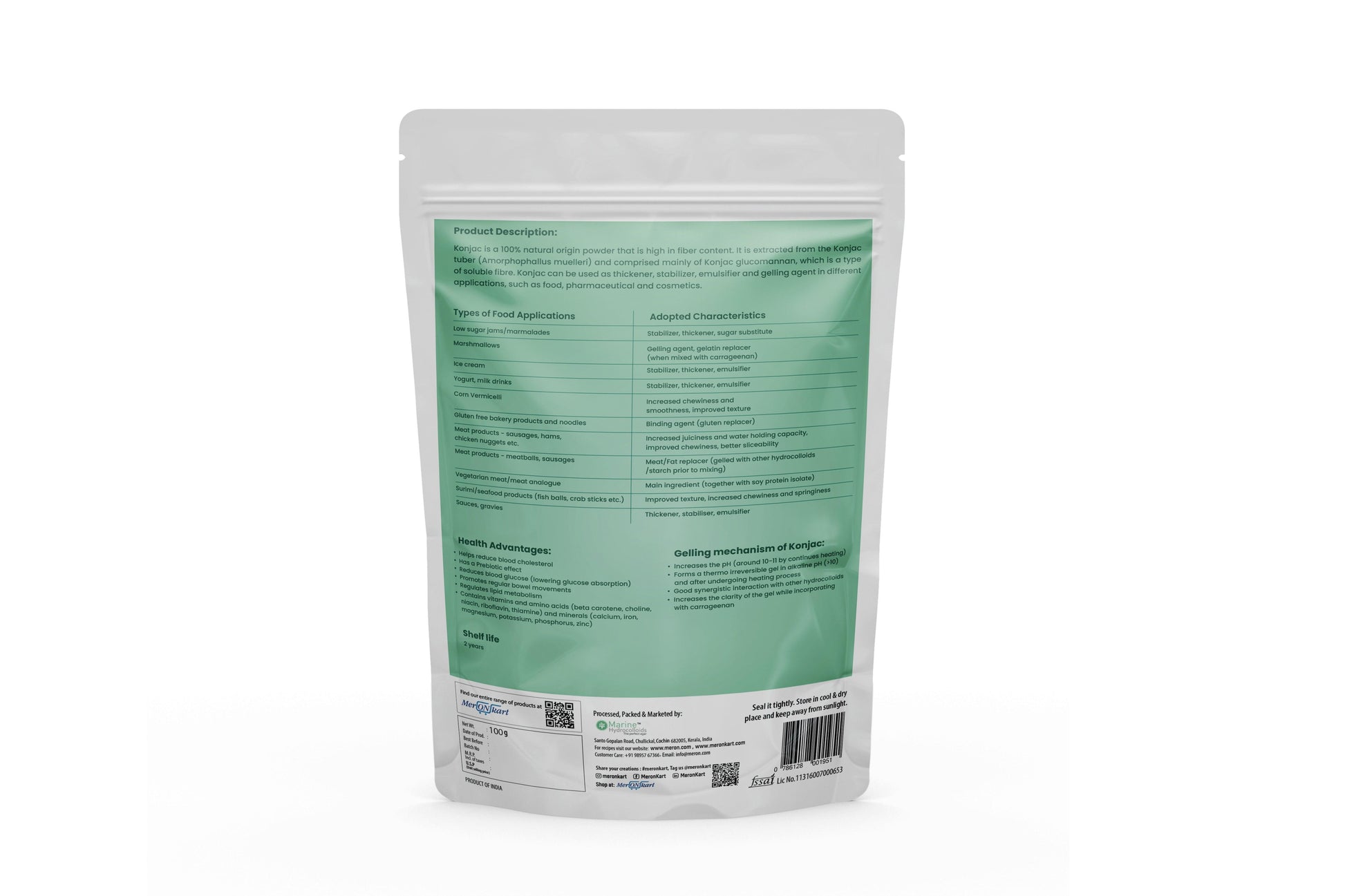 Refined Konjac - 100 gm - MeronKart