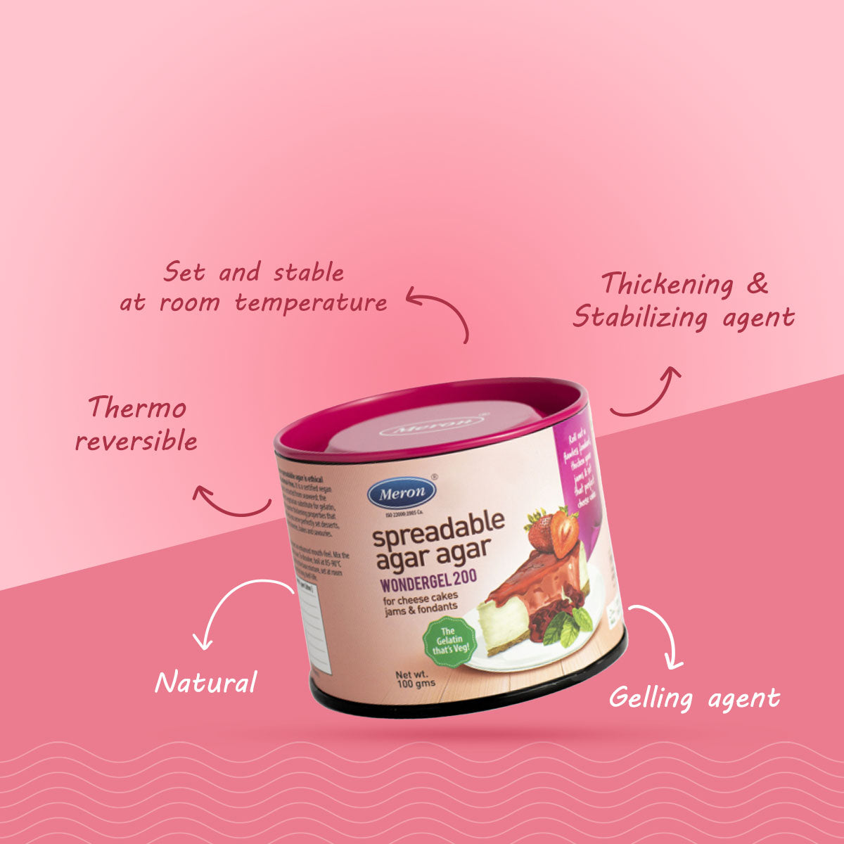 Spreadable Agar Agar - Wonder Gel 200 - 100 gm