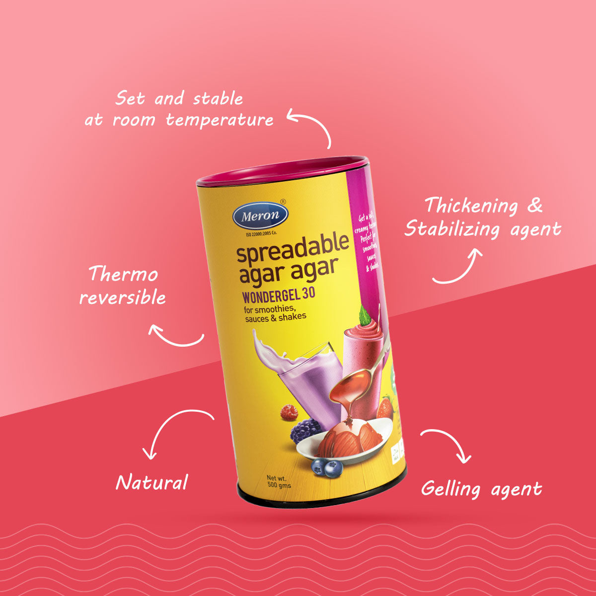 Spreadable Agar Agar - Wonder Gel 30 - 500 gm