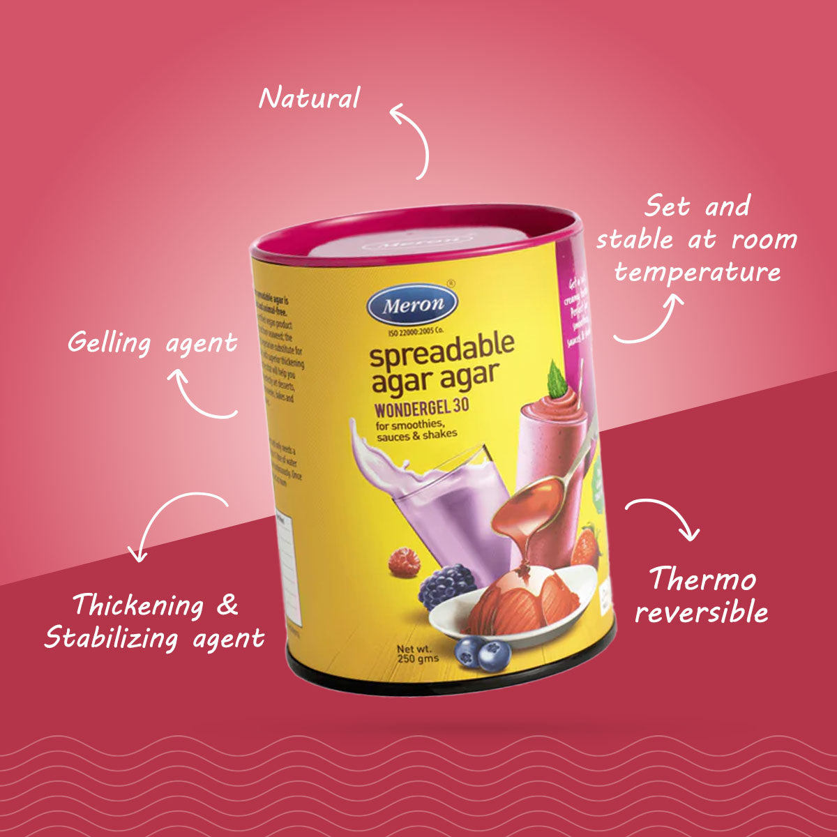 Spreadable Agar Agar - Wonder Gel 30 - 250 gm