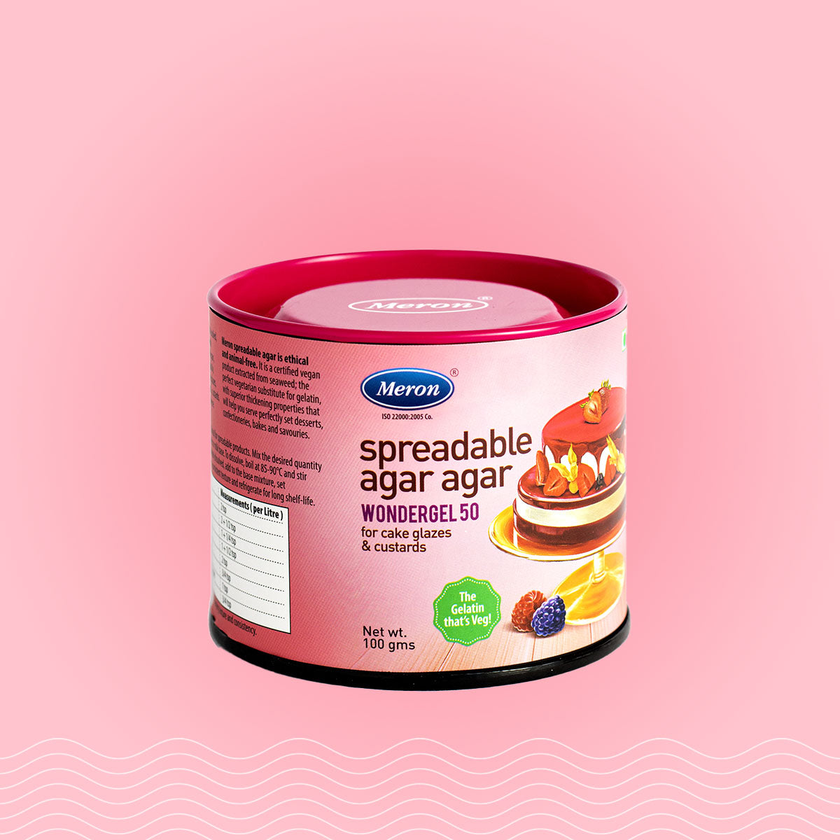 Spreadable Agar Agar - Wonder Gel 50 - 100 gm
