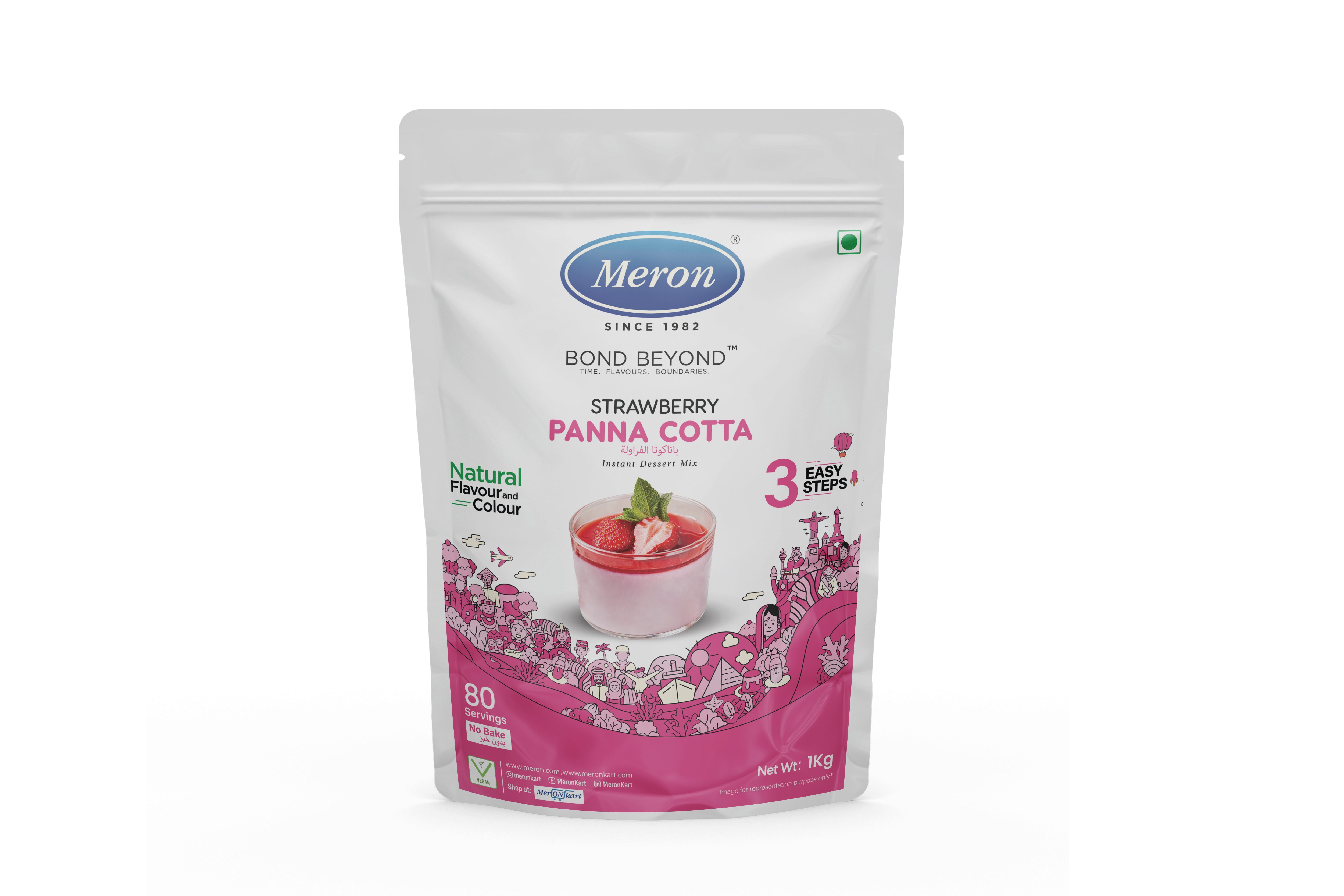 Strawberry Pannacotta - 1 Kg