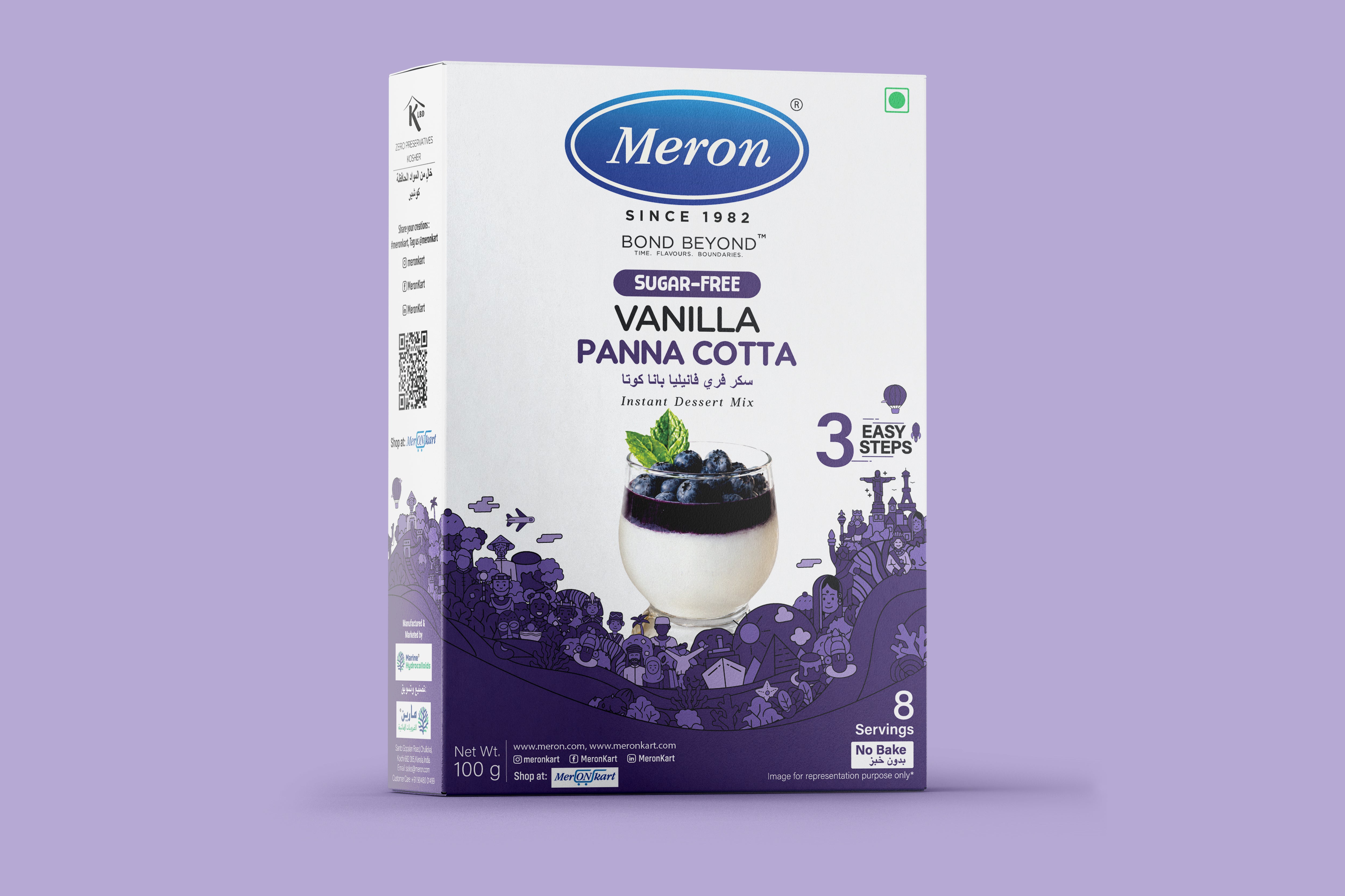 Vanilla pannacotta Sugar free