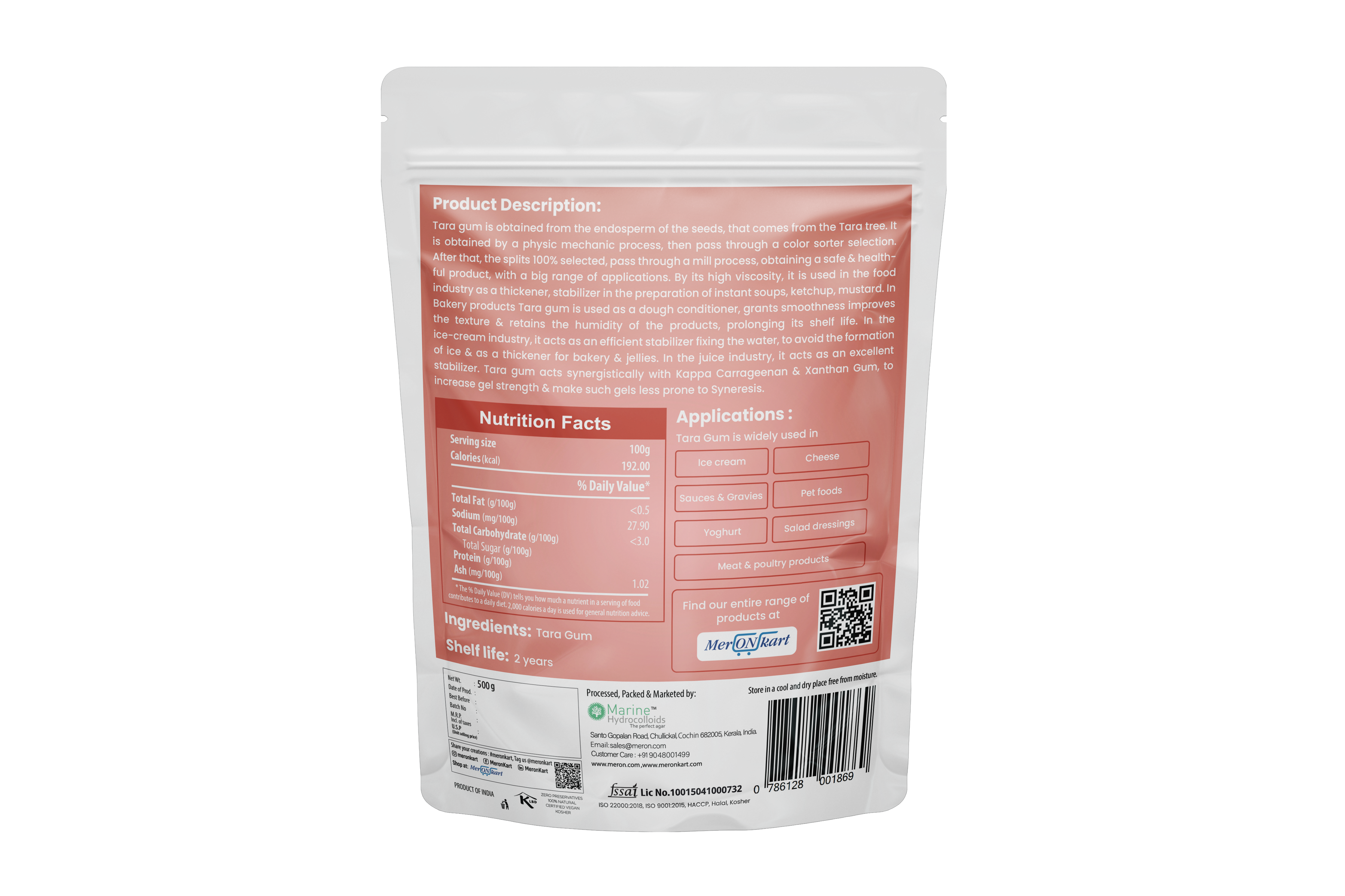 Buy Meron Tara Gum - 500g | Natural Thickener for All Ages – MeronKart