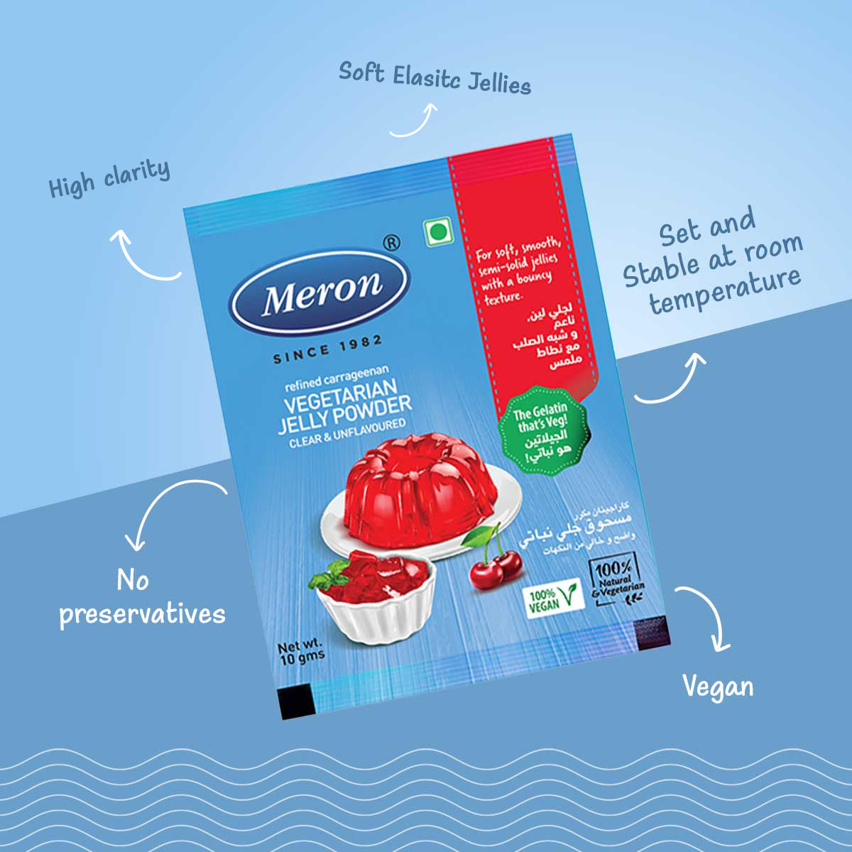 Vegetarian Jelly Powder Sachet - 10 gm