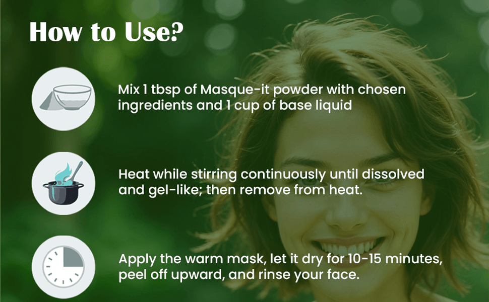 Vegan Cosmetic Agar Agar - Masque-it - 100 gm - MeronKart