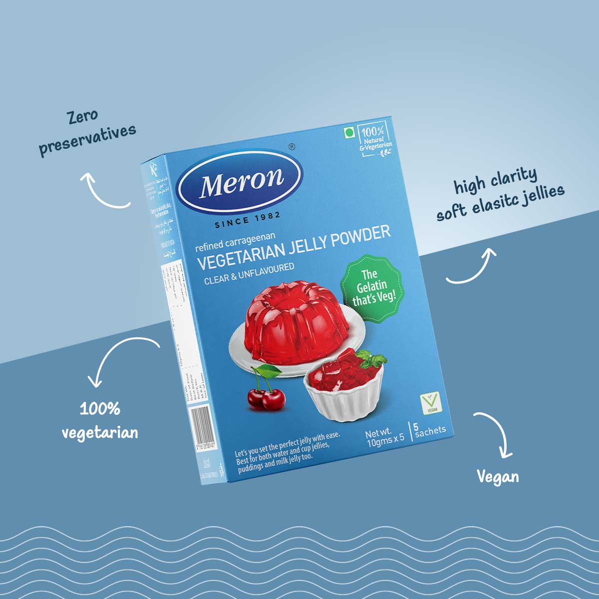 Vegetarian Jelly Powder Combo - 50 gm sachet